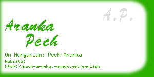 aranka pech business card